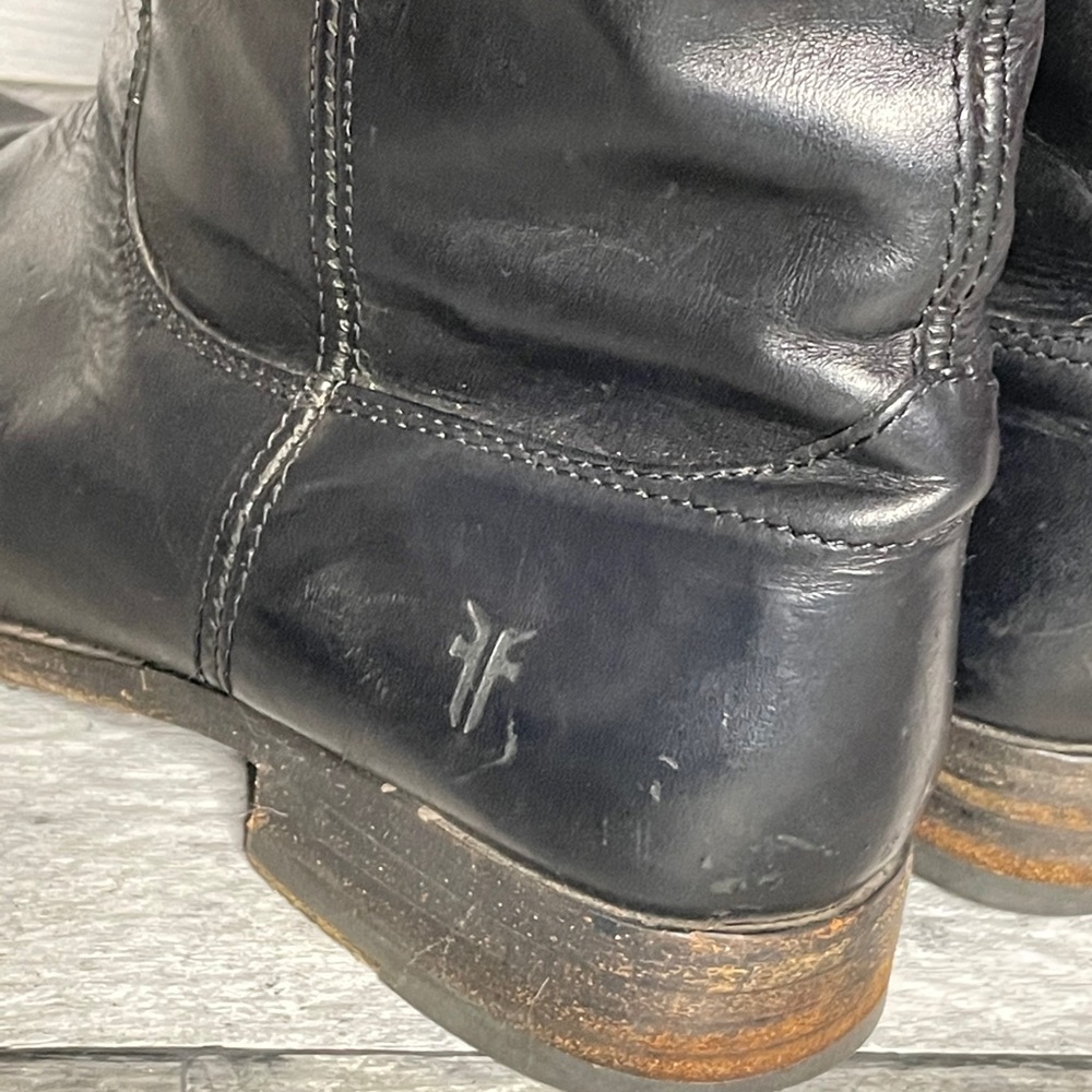 Frye Melissa Riding Boots Black Size 6.5 - Picture 4 of 9